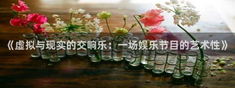 旺财28体育eon：《虚拟与现实的交响乐：一场娱乐节目的艺术性》